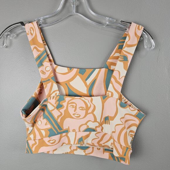Dazey La Anthropology Abstract Femme Crop Top Art Inspired Size Large - Picture 2 of 7